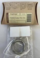 Longaberger Circle Label Tie On - NIB - #23286