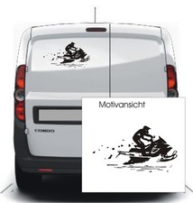 KFZ Aufkleber - Schneemobil - Motorschlitten  - verschiedene Größen/Farben