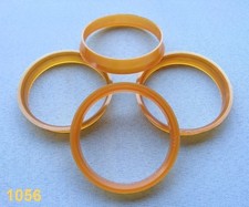 4 x   Zentrierringe 56,6 mm  54,1 mm   für Alufelgen orange grau 1056