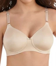 New Vanity Fair 72345 Beauty Back Wirefree Bra Size 34DD Neutral