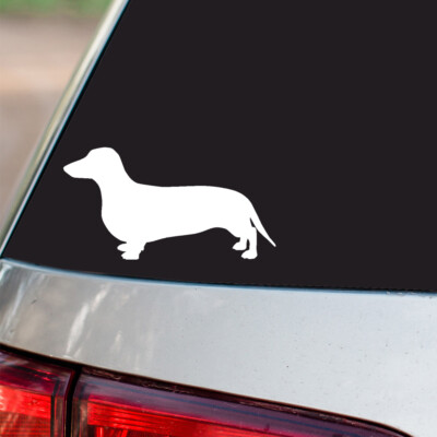 Dachshund Sticker Wiener Dog Dachsy Puppy all chrome and regular vinyl colors