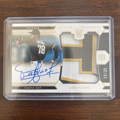 2021 National Treasures   Luis Patino   Tampa Bay Rays   3-Color RPA #23/25