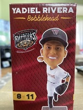 NIB 2017 YADIEL RIVERA WISCONSIN TIMBER RATTLERS BREWERS BOBBLEHEAD SGA MARLINS