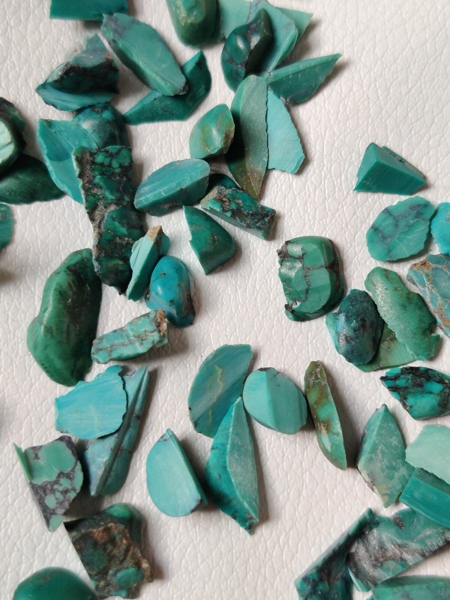 Pepita Di Turchese Naturale Dell'Arizona, Pietra Preziosa Grezza - Foto 11