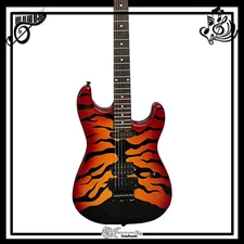 Custom George Lynch ST Electric Guitar Cherry Burst FR Bridge Free Shipping