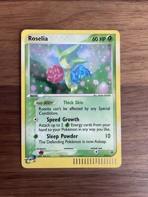 Roselia 9/97 EX Dragon Holo Rare 2003 Pokemon TCG