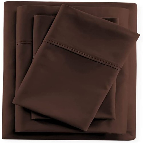 Awesome Sheets Collection 1000TC Egyptian Cotton Select Size & Item Chocolate - Picture 15 of 22
