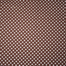 cotton quilting fabric 30" piece brown white polka dot robert kaufman