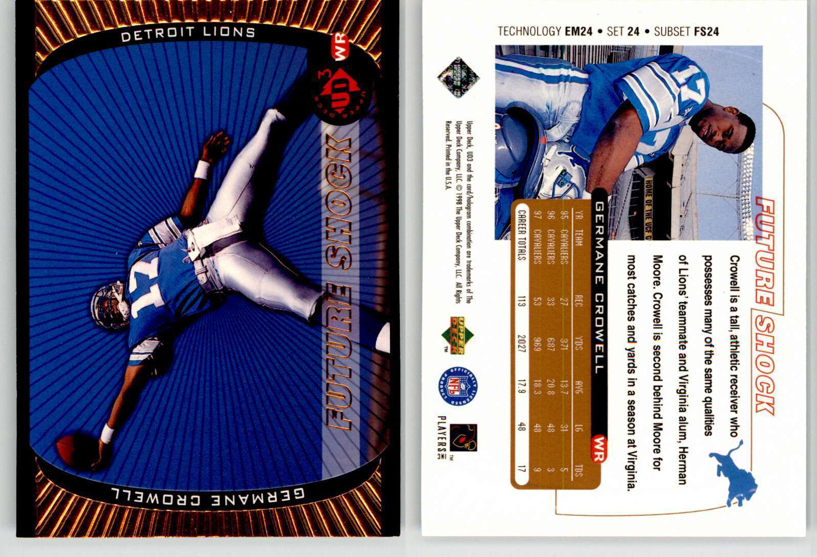 Germane Crowell UD3 #24 Base