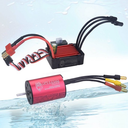 For 1/18 RC Car Truck 2435 4800KV Motor with Brushless 2-3S ESC 25A Waterproof - Picture 3 of 7