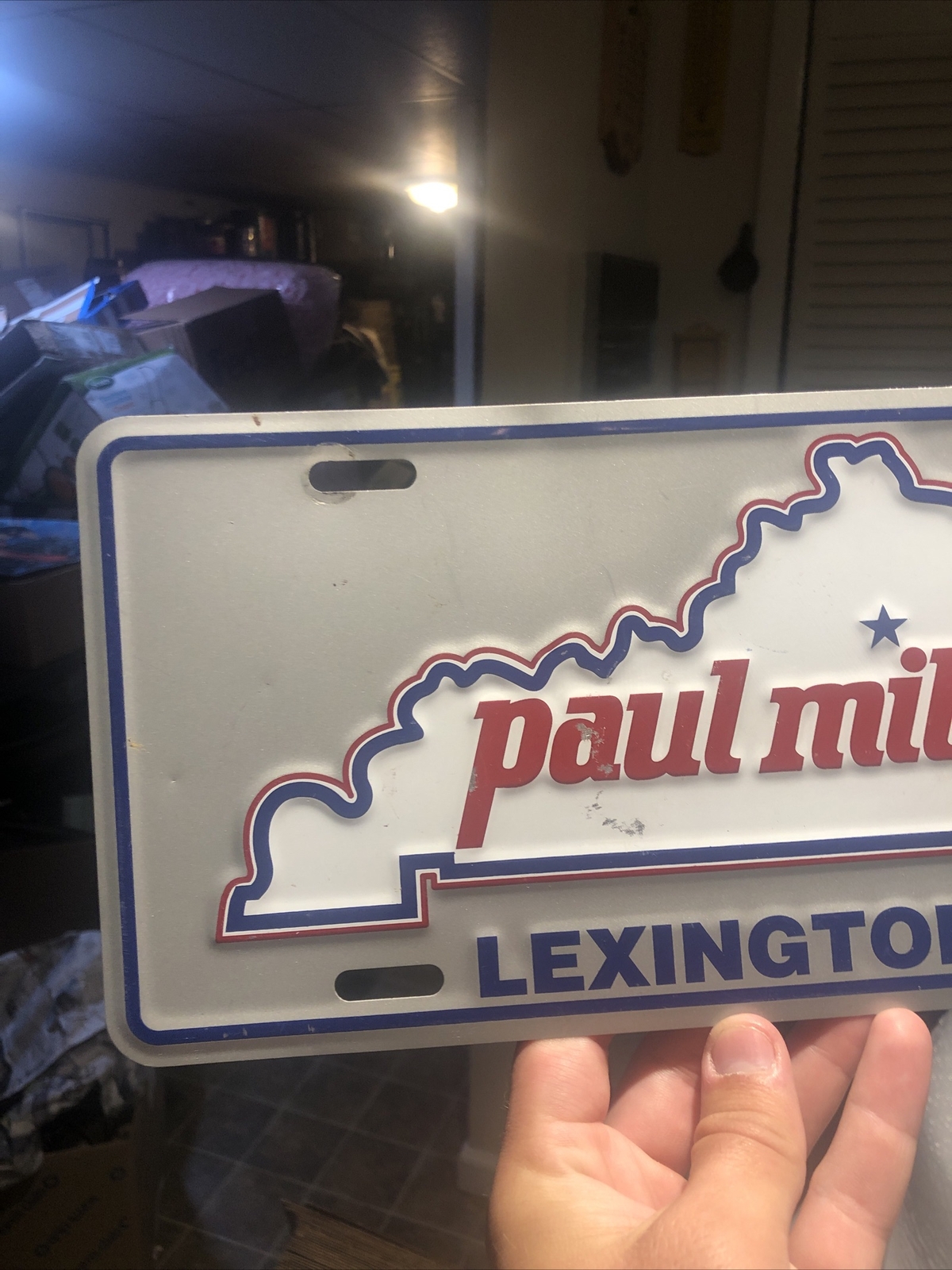 1980 Paul Miller Ford License Plate Lexington Kentucky License Plate