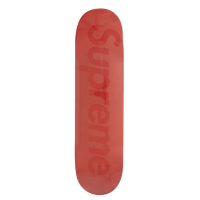 SS23 Supreme Tonal Box Logo Skateboard Skate Deck red 