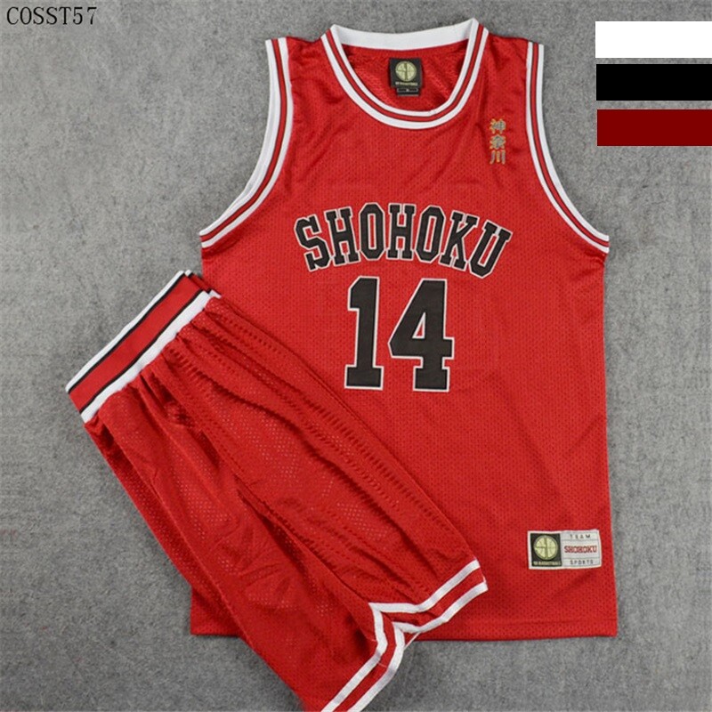 Anime Slam Dunk Mitsui Hisashi Jersey Set Basketball Team Uniform