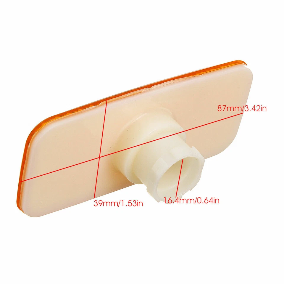 2x FOR FORD TRANSIT MK6 MK7 00-2014 Side Marker Light Amber Lamp Reflector Lens - Image 3 of 4