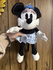 Hallmark Disney Minnie Mouse Plush Toy Blue Polka Dot Dress