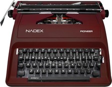 Nadex Pioneer typewriter Mahogany with case - untested, no returns thumbnail