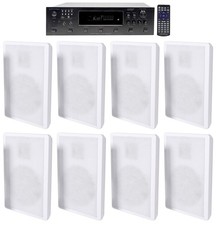 Technical Pro 6000w 6-Zone Home Theater Bluetooth Receiver 8 Wall Speakers