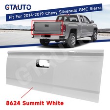 For Chevy Silverado Gmc Sierra 2014-2019 8624 Summit White Tailgate Shell Steel For Chevy Silverado Gmc Sierra 2014-2019 8624 Summit White Tailgate Shell Steel