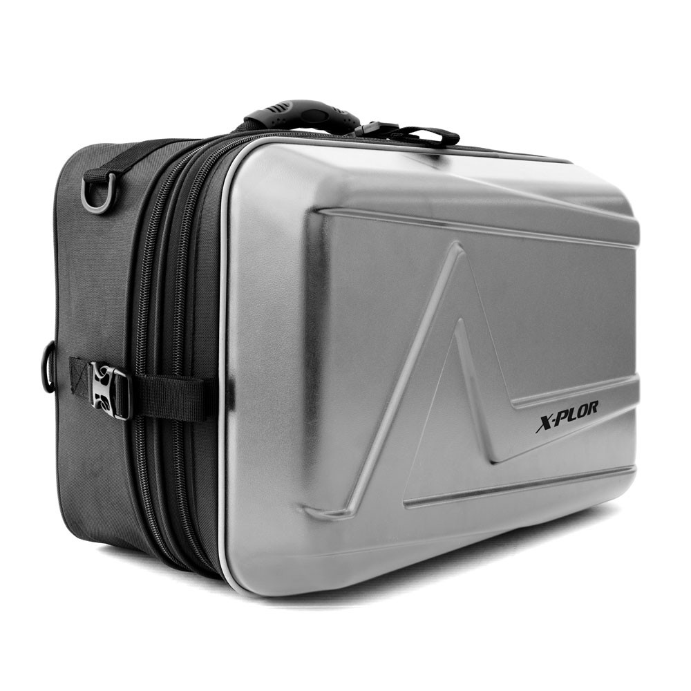 Sacs d'équitation semi-rigides Silver 25L étanches avec sangles de fixation ajustables