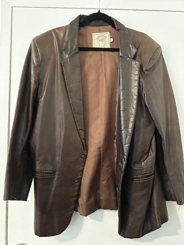 Vintage Georgetown Leather Design Jacket- Size 44