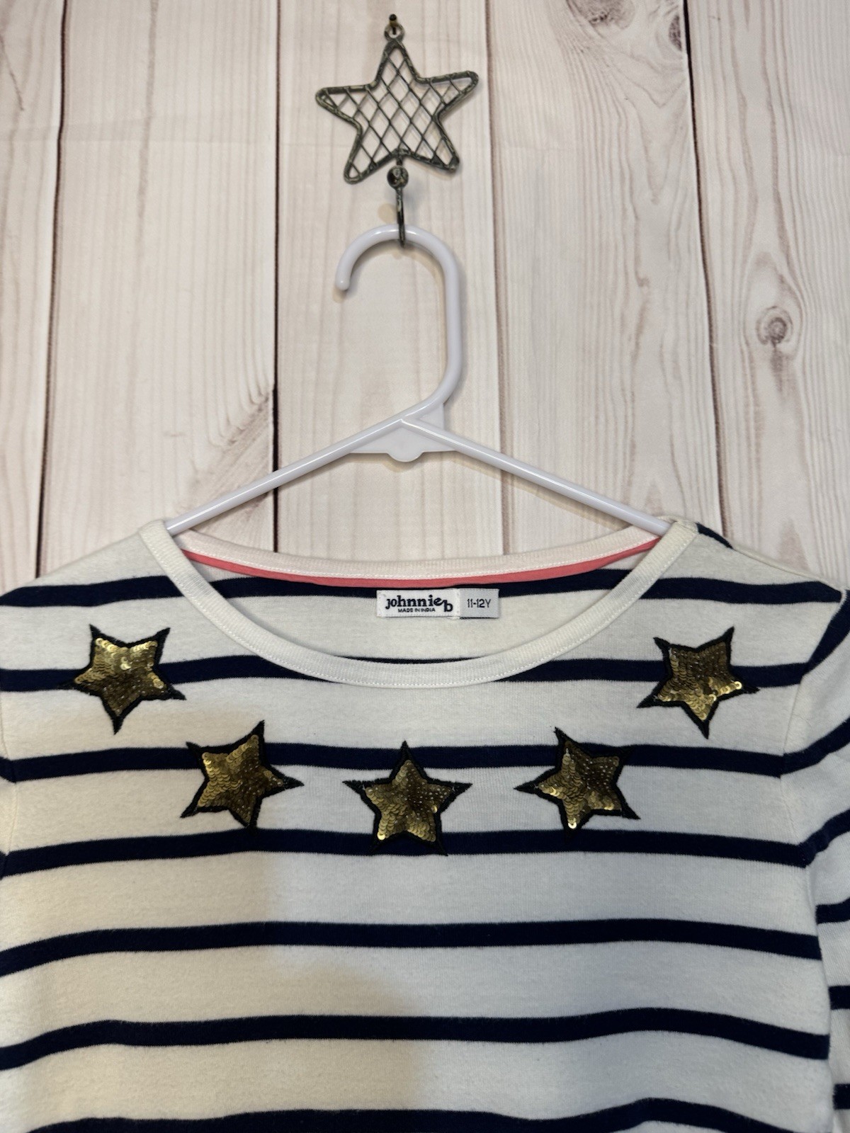 Johnnie B (mini boden) Stars And Stripes Dress Sz 11/12