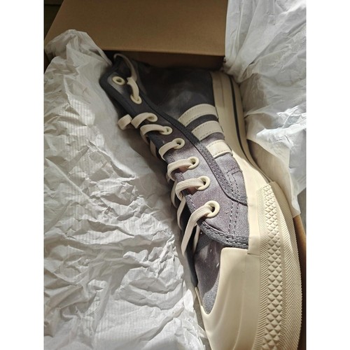 Adidas Scarpe Uomo Nizza RF Alte Sbiancate Taglia 10.5 Grigio Wonder White - Foto 10 di 13
