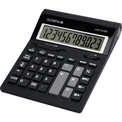 Olympia LCD 612 SD  Tischrechner Schwarz Display (Stellen): 12 batteriebetrie...