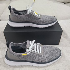 NEW Cole Haan Generation Zerogrand Sneaker Gray Knit White Yellow Size 8 Mens