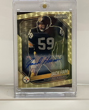 2025 Panini Prizm Black Gold Jack Ham #120 Autograph /5 Pittsburgh Steelers