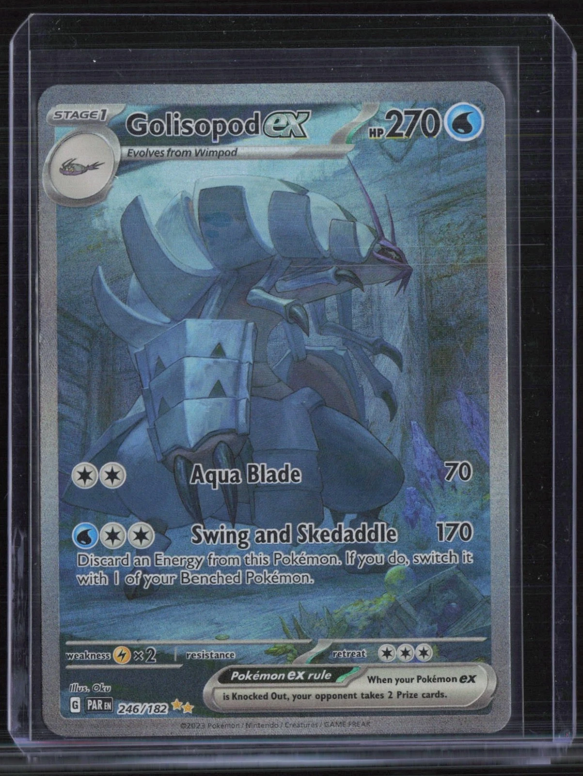 2023 Pokemon Paradox Rift Special Illustration Rare #246 Golisopod ex