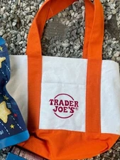 NEW Trader Joe's Pastel Mini Canvas Tote Bags 2025 LIMITED EDITION NWT