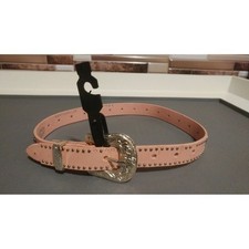 Nocona: Girl's Pink Rhinestone And Stud Belt