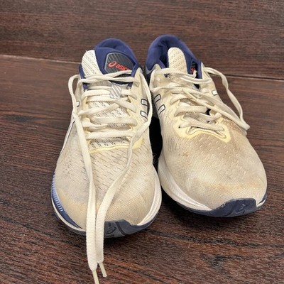ASICS GEL-KAYANO 28 Men's Sneakers Size US 12.5 White Blue Trainers Athletic