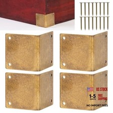 Baseboard Corner Protectors - 4 Pcs - Brass Skirting Board Protectors