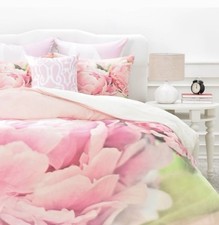 deny designs queen duvet cover Only Pink Peonies B99sp