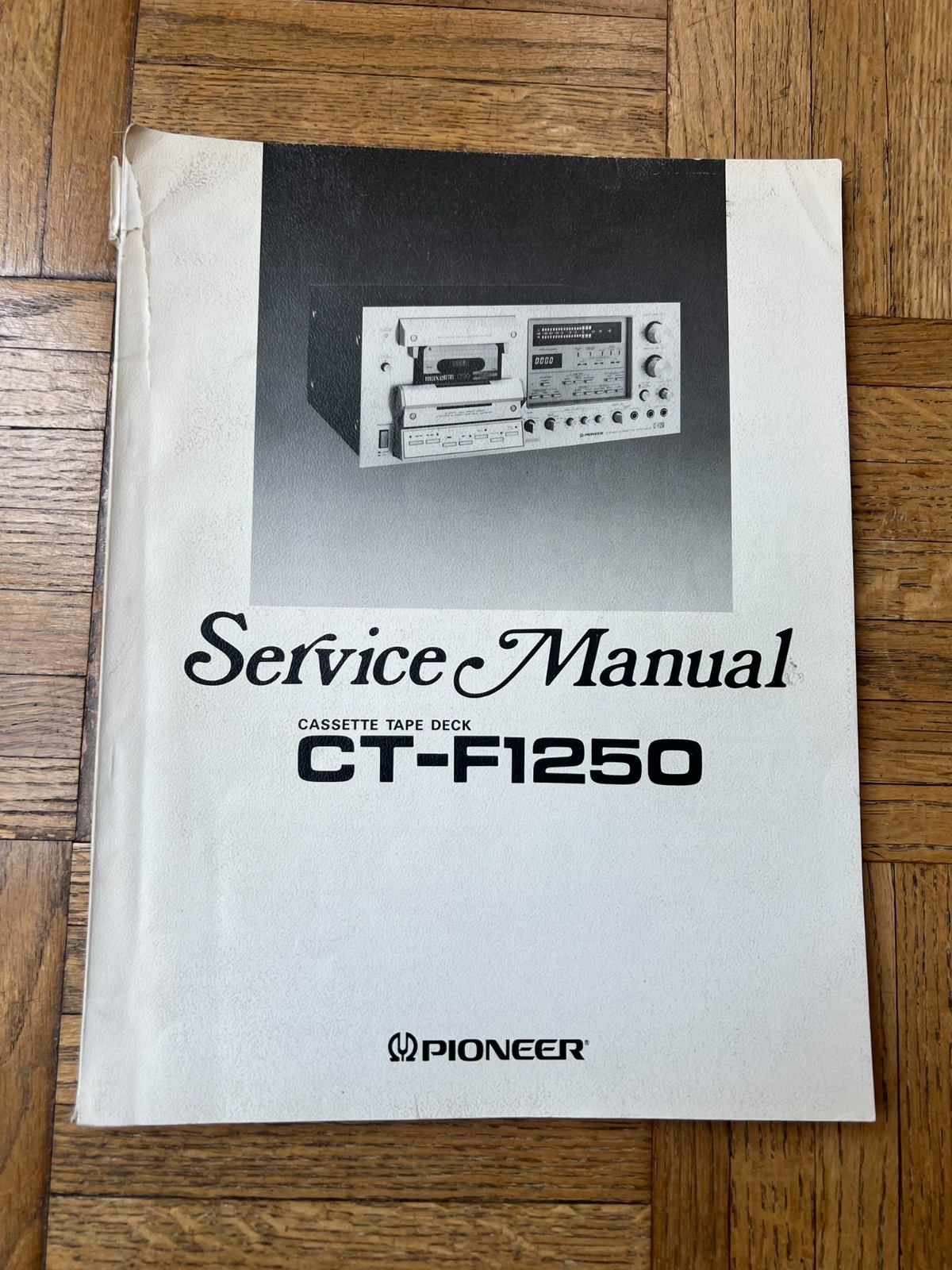 Original PIONEER CT-F1250 Cassette Tape Deck Service Manual/Schematic