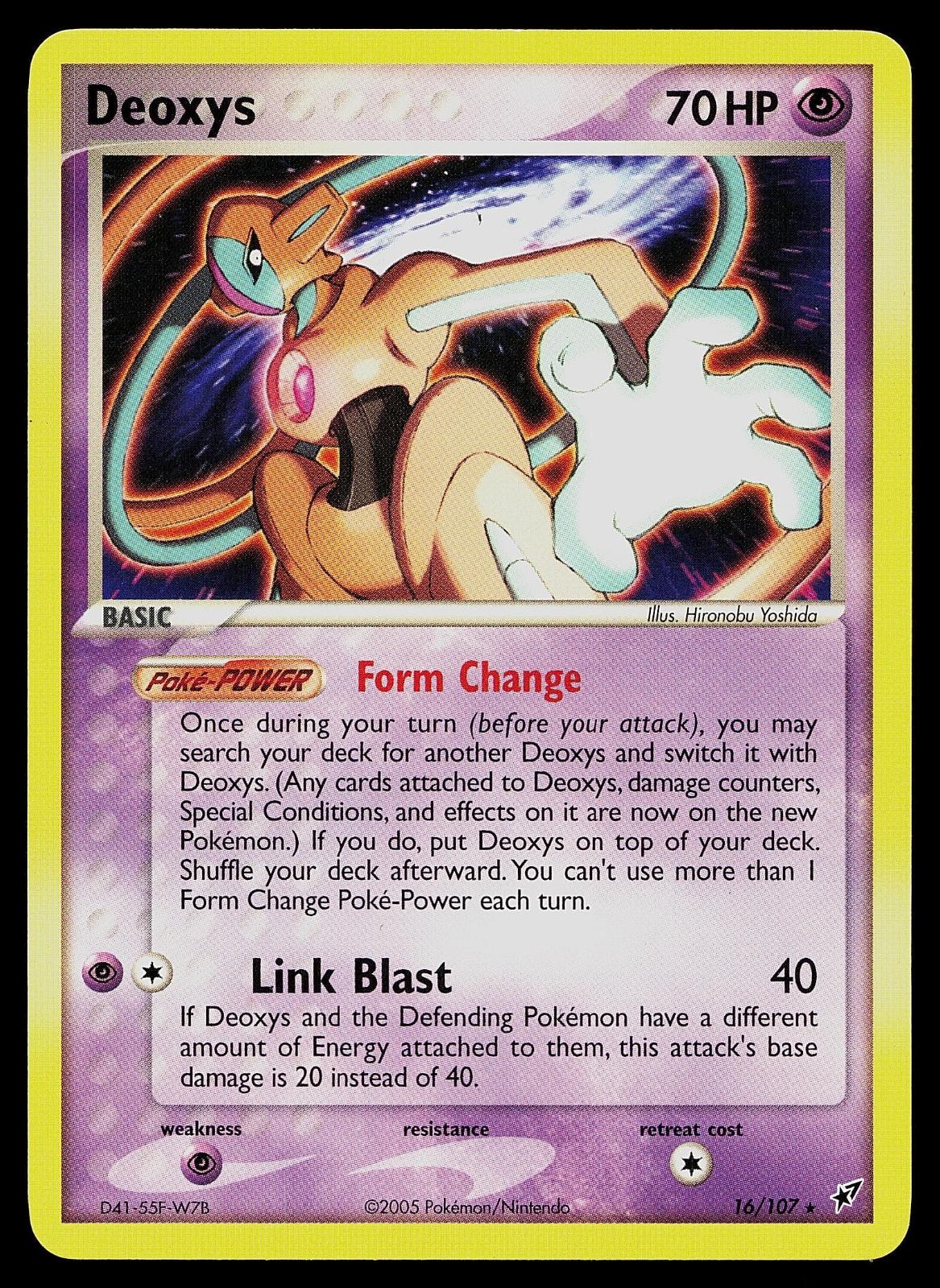 Pokemon Card - Deoxys Deoxys 16/107 Rare