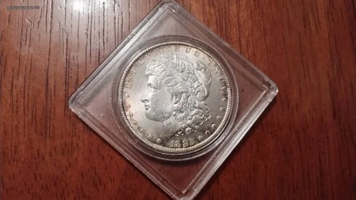 RARE 1882 CC Morgan Silver Dollar AU condition