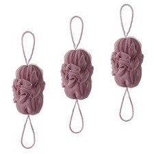 Marna Body Sponge, Soap Ball for Back Washing, Plum Pink