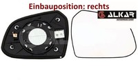 Alkar 6432688 Spiegelglas FüR AußEnspiegel Rechts FüR Hyundai