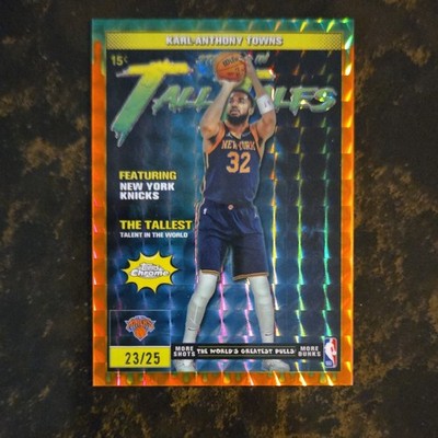 2025-26 Topps Chrome - Tall Tales Karl-Anthony Towns #TT-10 Orange Geo Ref.  /25