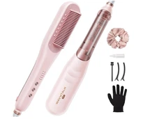 Wavytalk Pro Steam Hair Straightener Brush, Steamline Pro 3 in 1 Straightening B