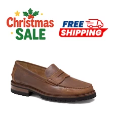 Johnstonn & Murphyy Men's Collier Penny Loafer Slip-On Dress Casual Shoe