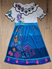 🩷Disney Encanto Mirabel Kleid Faschingskostüm 122-128 inkl. Perücke u. Accessoi