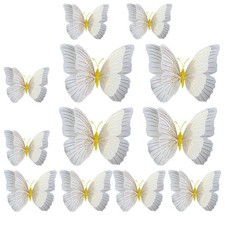  12 Pcs Wand Deko Holografischer Schmetterlingsaufkleber Wanddekoration