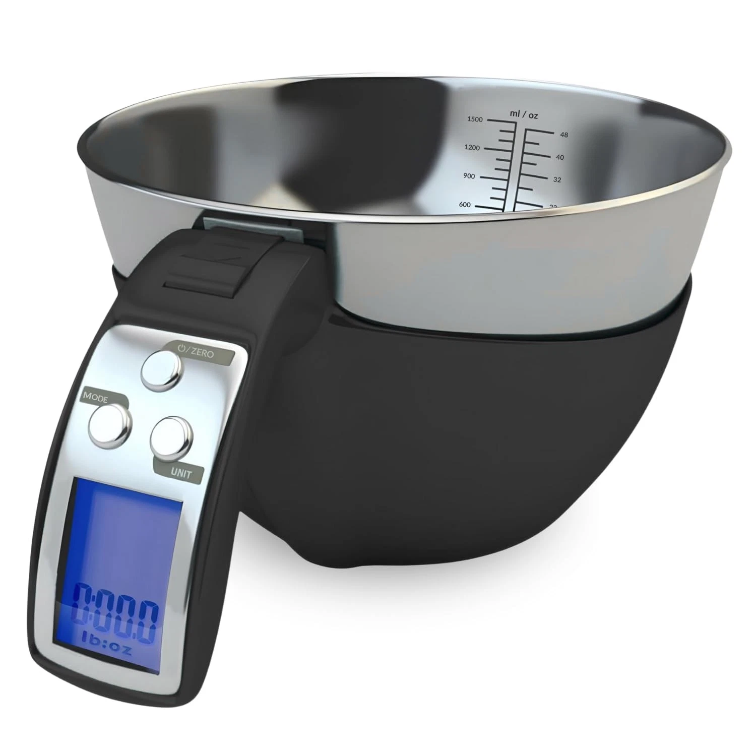 Digital Kitchen Food Scale with Bowl - 11lb, Grams & Ounces - Removable, Dish...