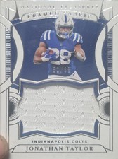2021 Panini National Treasures Framed Fabric#FF-JT Jonathan Taylor