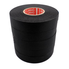 Tesa 51036 19Mm 25M Flag-Resistant PET Cloth Automotive Harnesses Tape 5 Rolls