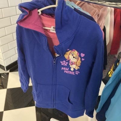 Paw Patrol Sweat Jacke Übergangsjacke Kapuzenjacke Sky Blau - Lila Neu
