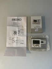 Seiko Digital World Time Clock Sveglia da Viaggio QHL050S - Testato Funzionante - Con Scatola